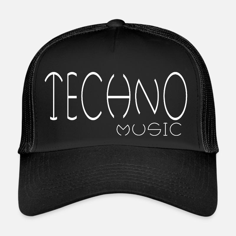 musique techno Casquette trucker 