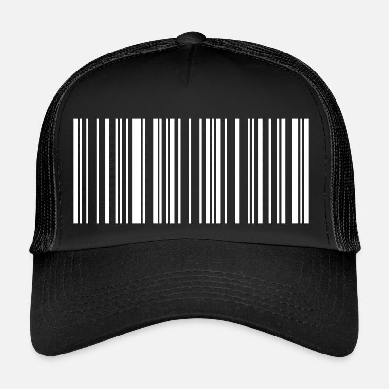 Frieden Barcode Friedenszeichen Strichcode Symbol Trucker Cap