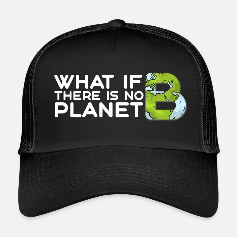 Et s’il n’y a pas de planète B ? - Casquette trucker  - noir/noir