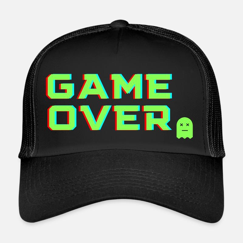 Game over - Trucker Cap - black/black