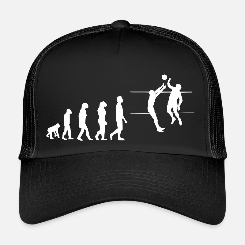 Volleyball Evolution - Trucker Cap - Schwarz/Schwarz