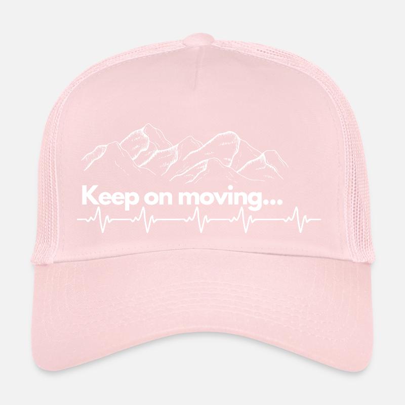Keep on moving (heartbeat) Trucker Cap
