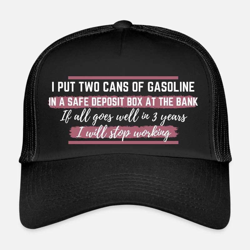Benzin - Trucker Cap - Schwarz/Schwarz