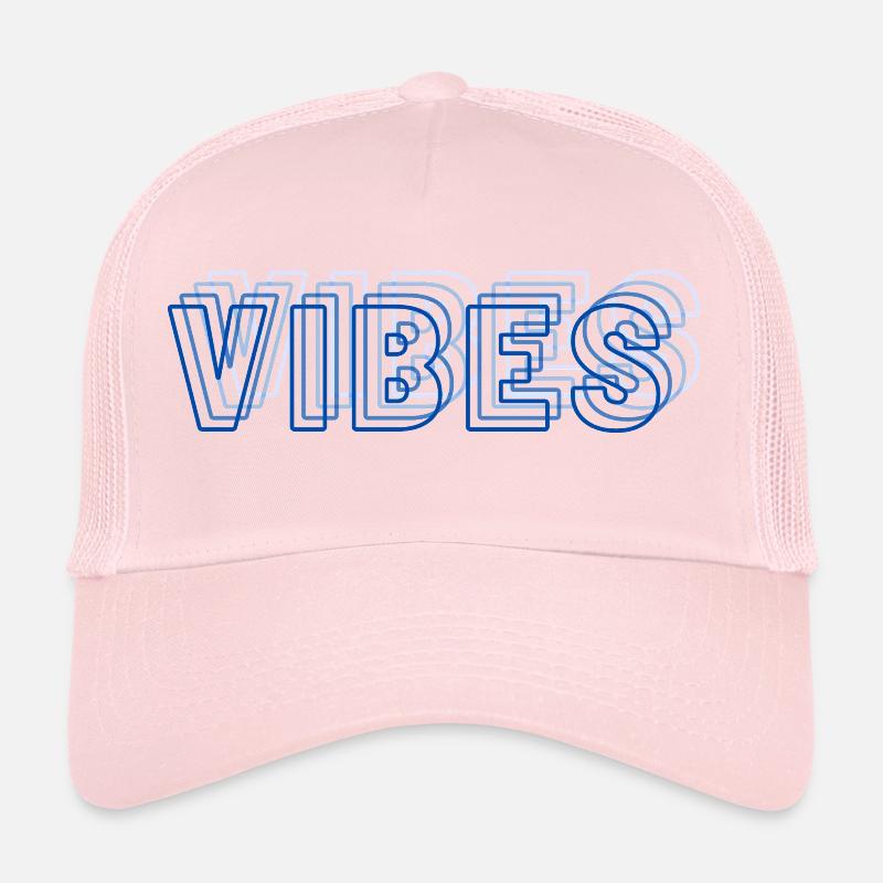 Vibes abstrait bleu Casquette trucker 
