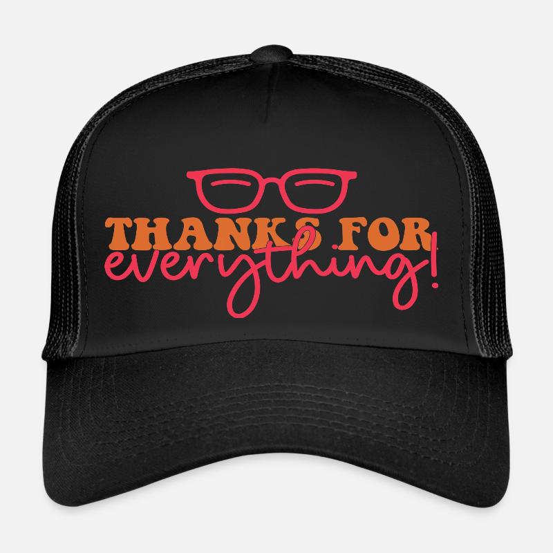 Merci pour tout! Casquette trucker 