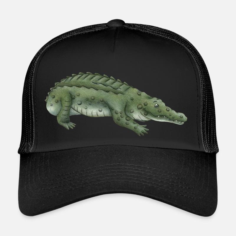 Crocodile - Casquette trucker  - noir/noir