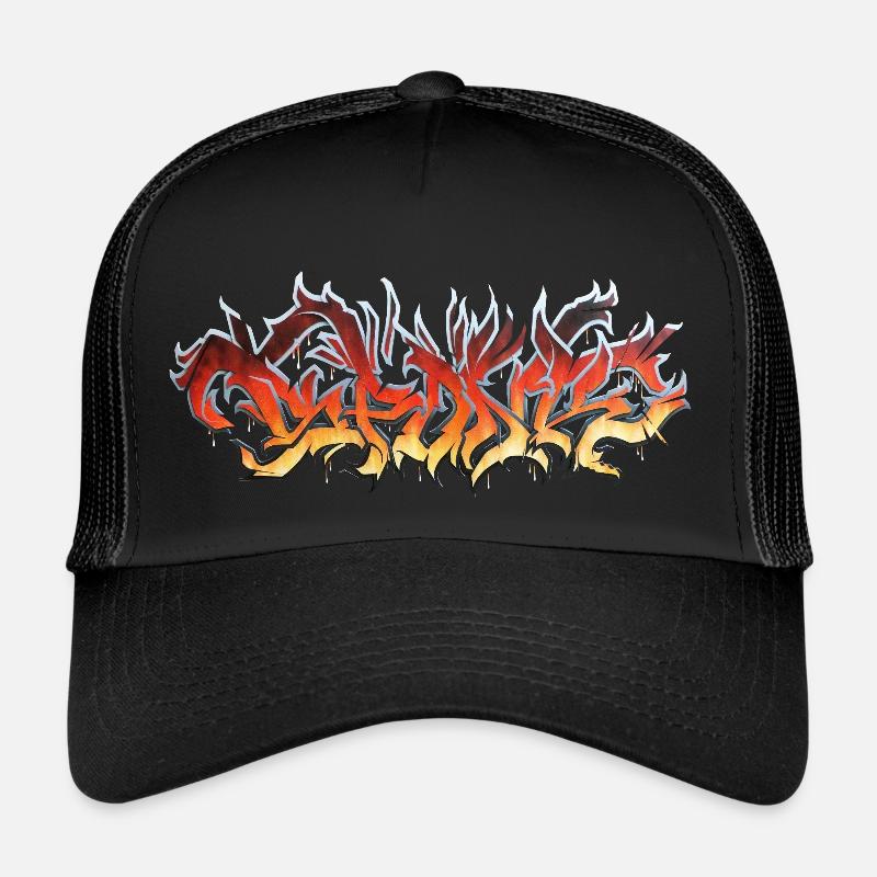 FIRE Graffiti Trucker Cap