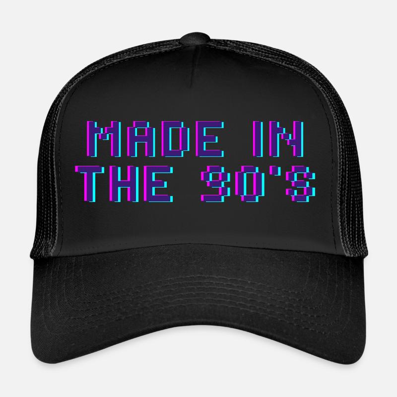 Made in the 90's - Trucker Cap - Schwarz/Schwarz