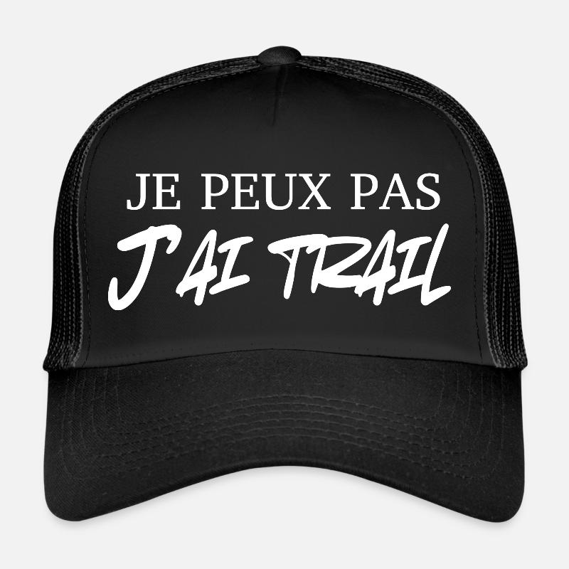 I can't I have trail - Trucker Cap - black/black