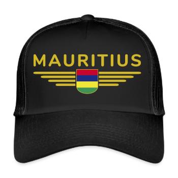 T-Shirt Ile Maurice – Island Fans & Lovers - Casquette trucker  - noir/noir - Devant