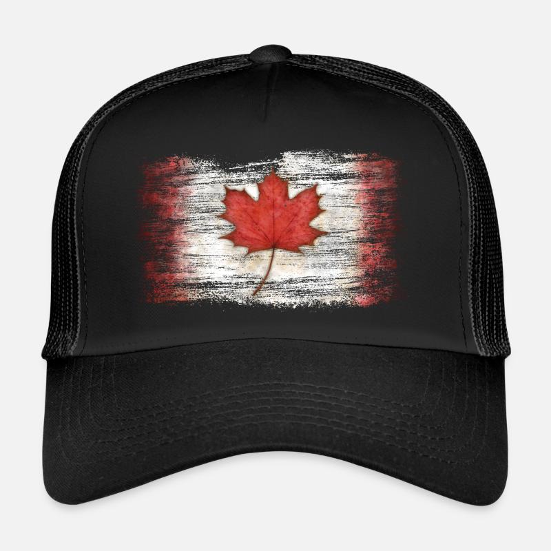 Le Canada - Casquette trucker - noir/noir