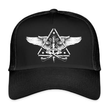 Eskrima Kali Arnis FMA - Casquette trucker  - noir/noir - Devant