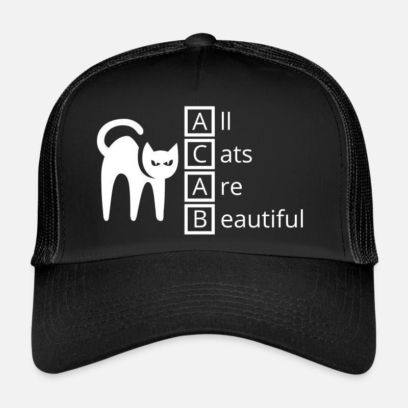 All Cats Are Beautiful (ACAB) Activisme Anarchy Casquette trucker 