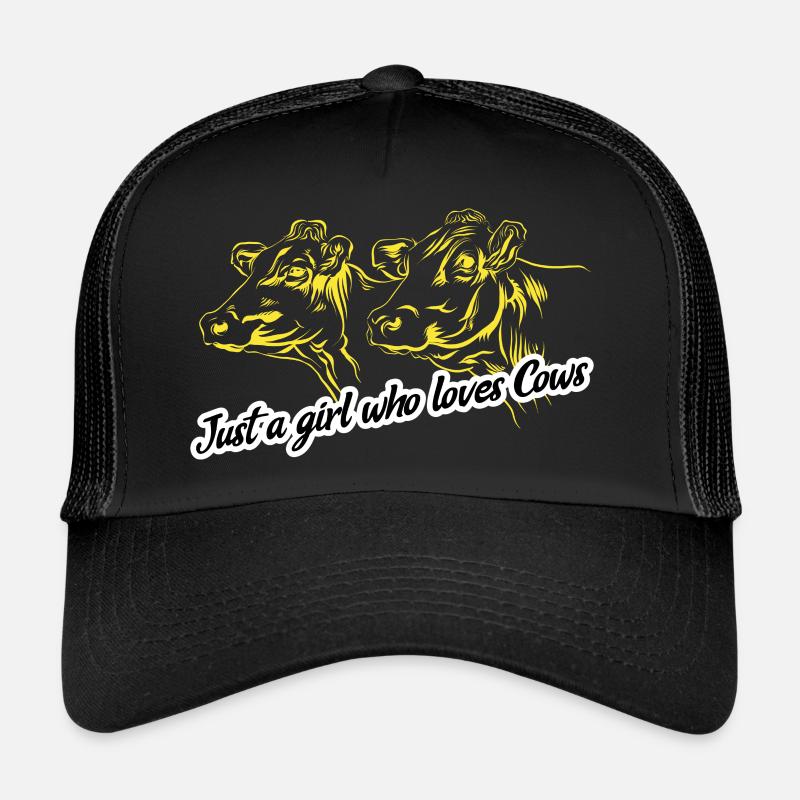 Nur ein Mädchen, das Kühe liebt Trucker Cap