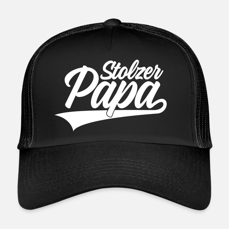 STOLZER PAPA VATI - Trucker Cap - Schwarz/Schwarz