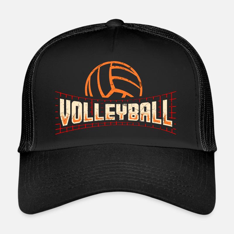 Volleyball - Trucker Cap - Schwarz/Schwarz