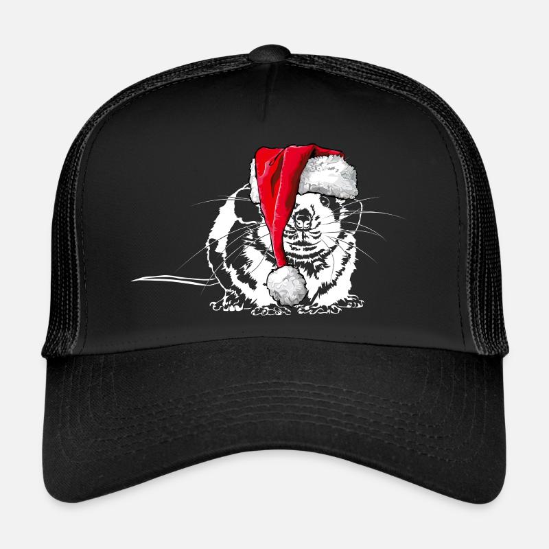 Santa RAT Christmas Rat Mouse Wilsigns Trucker Cap