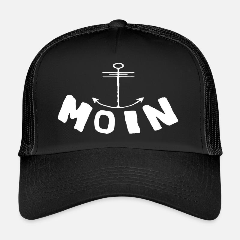 Moin Anker - Trucker Cap - Schwarz/Schwarz