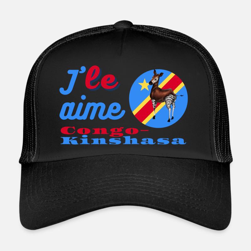 J'aime le Congo-Kinshasa Casquette trucker 