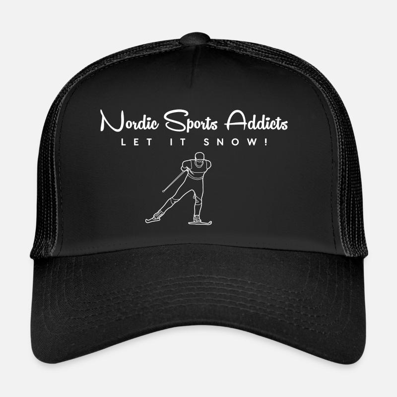 XC Ski 01 - Logo - blanc Casquette trucker 