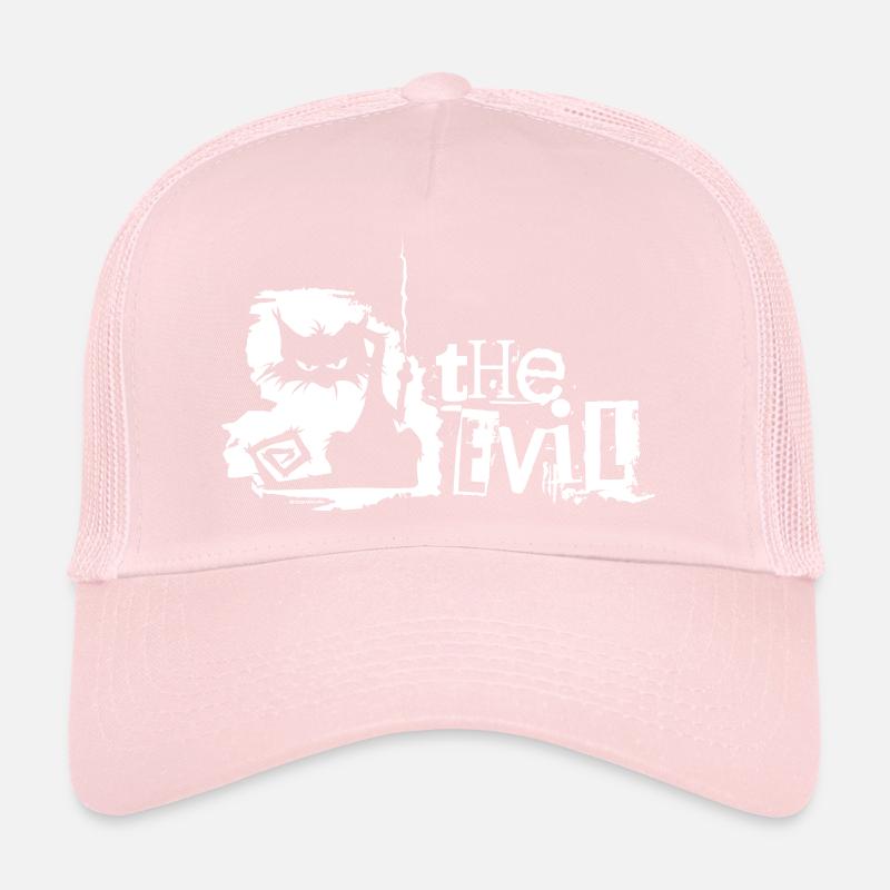Freaky Cat The evil - evil cat makes scratches Trucker Cap