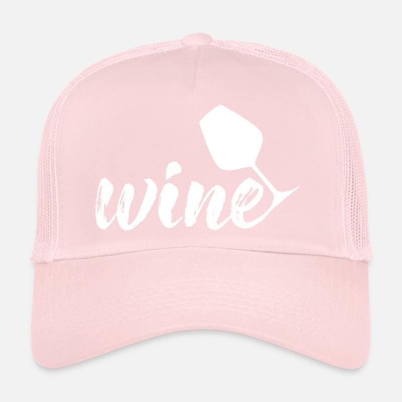 Wine, wine, #wein, wine white Trucker Cap