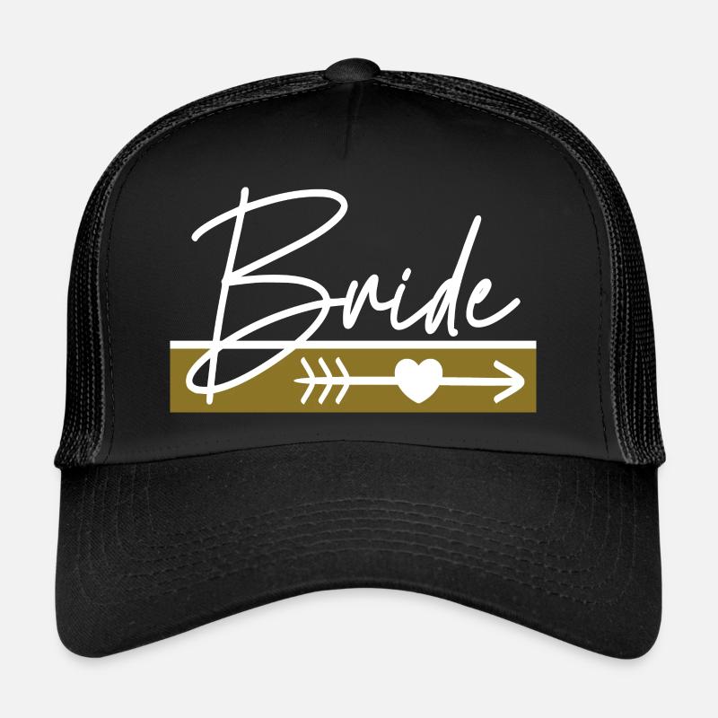 Sécurité de la mariée La mariée - Casquette trucker - noir/noir