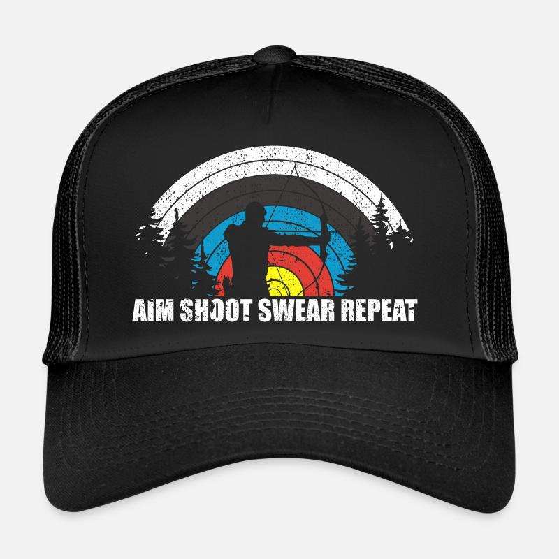 Fun archery archer bowhunting bow hunting Trucker Cap