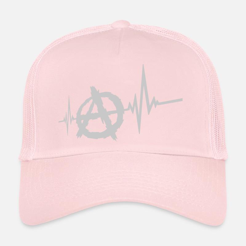 Frequency anarchy symbol logo Trucker Cap