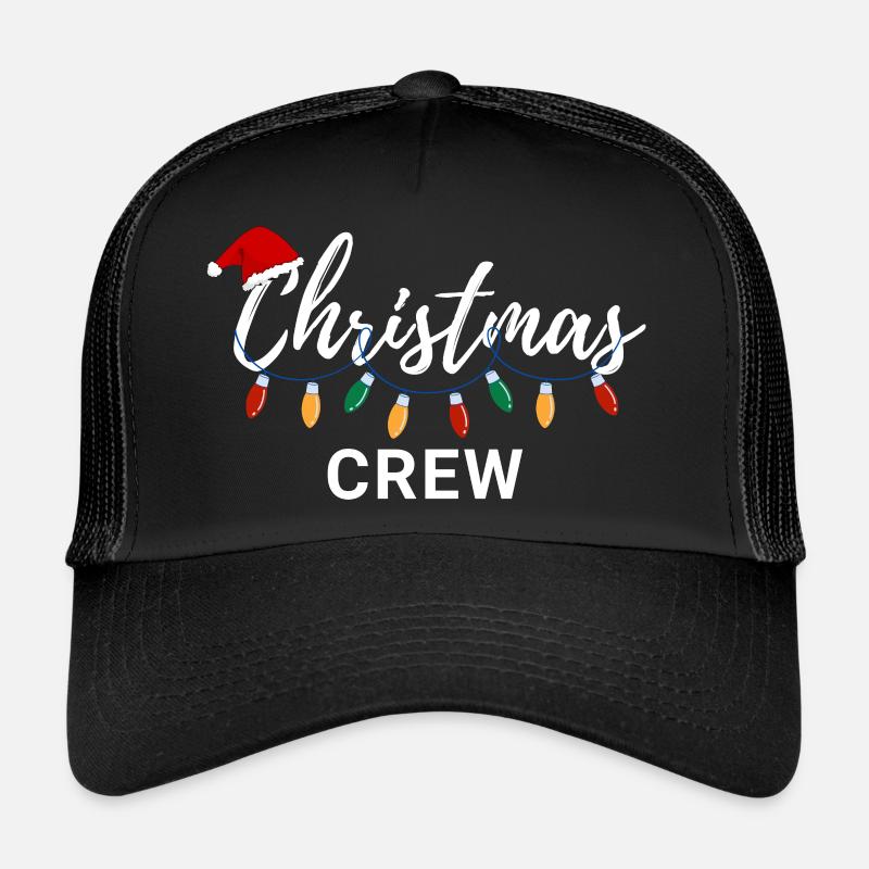 Weihnachts-Crew - Trucker Cap - Schwarz/Schwarz