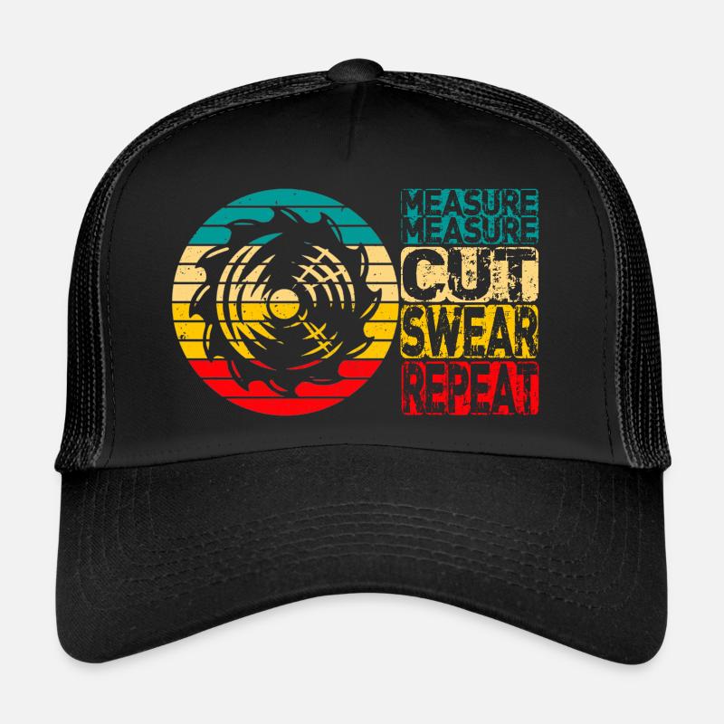 Mesure Coupe Jurer Répéter Charpentier Casquette trucker 