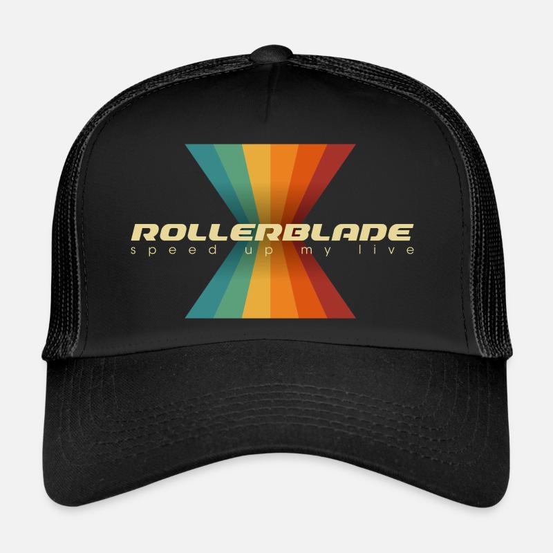 Rollerblade coloré des années 80 Casquette trucker 