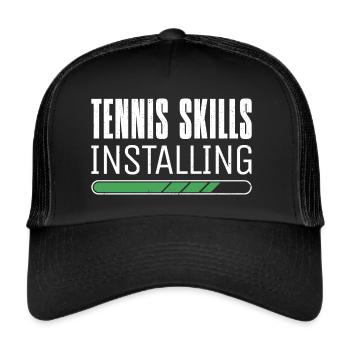 Tennis Player Skills Tennis Club Tennis Player - Trucker Cap - black/black - Front