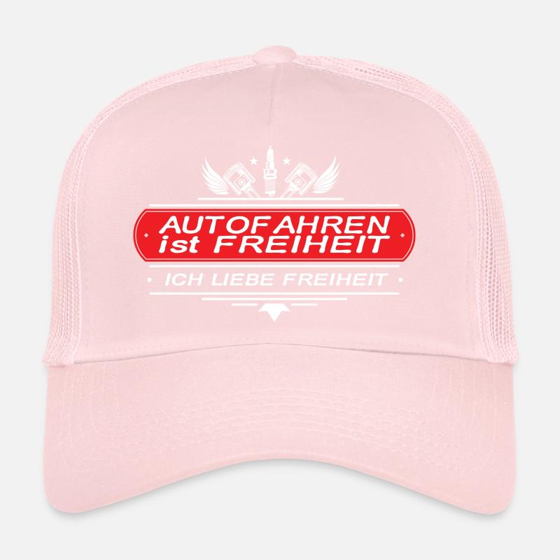 Auto Spruch Autofahren ist Freiheit Trucker Cap