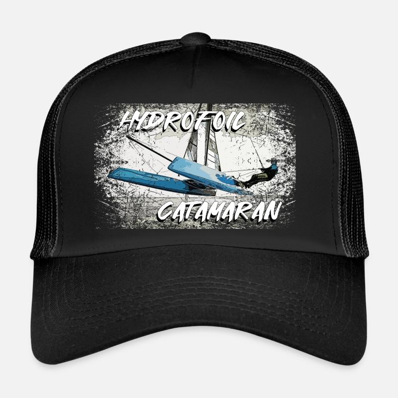 Hydroptère catamaran Casquette trucker 