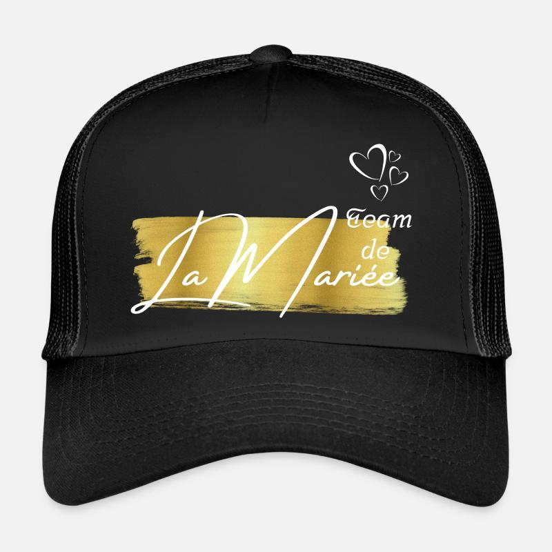 Team de la mariée gold Casquette trucker 