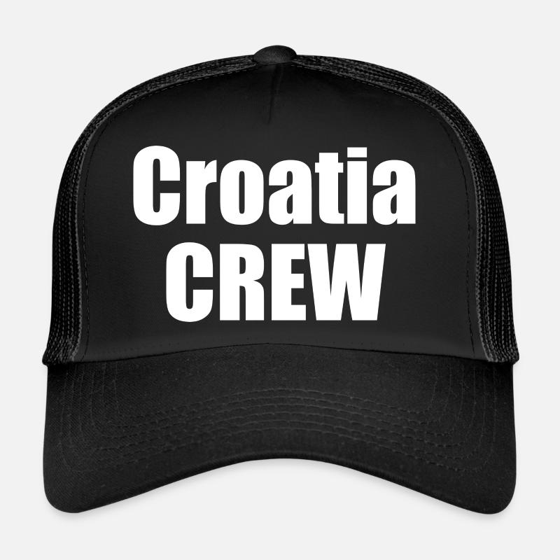 Croatia Crew - Trucker Cap - black/black
