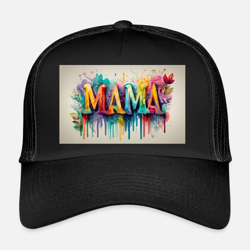 MAMA Color - Trucker Cap - black/black