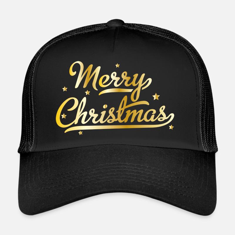Merry Christmas - Trucker Cap - Schwarz/Schwarz