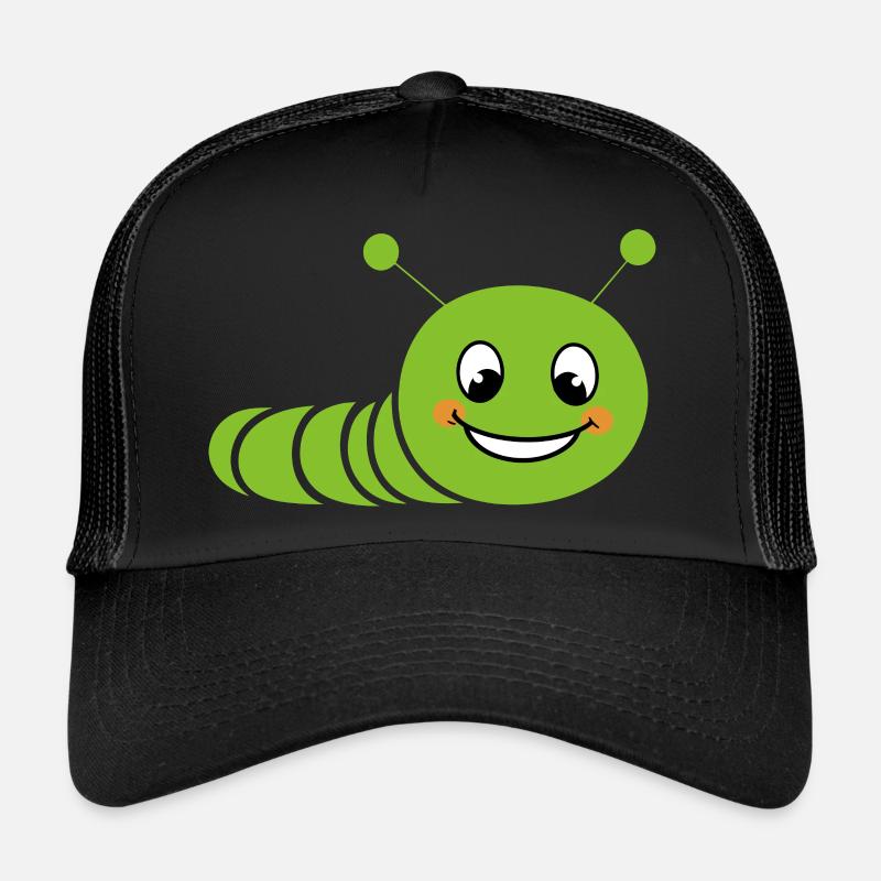 Chenilles insecte Amour petite chenille Casquette trucker 
