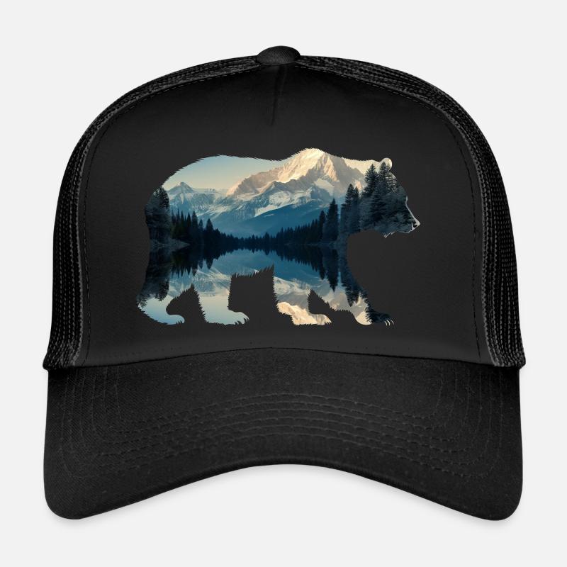Bears lake - Trucker Cap - black/black
