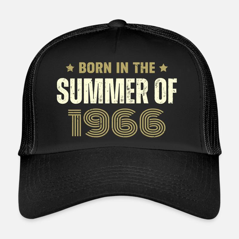 Vintage 1966 Vintage 1966 Birthday Gift Trucker Cap