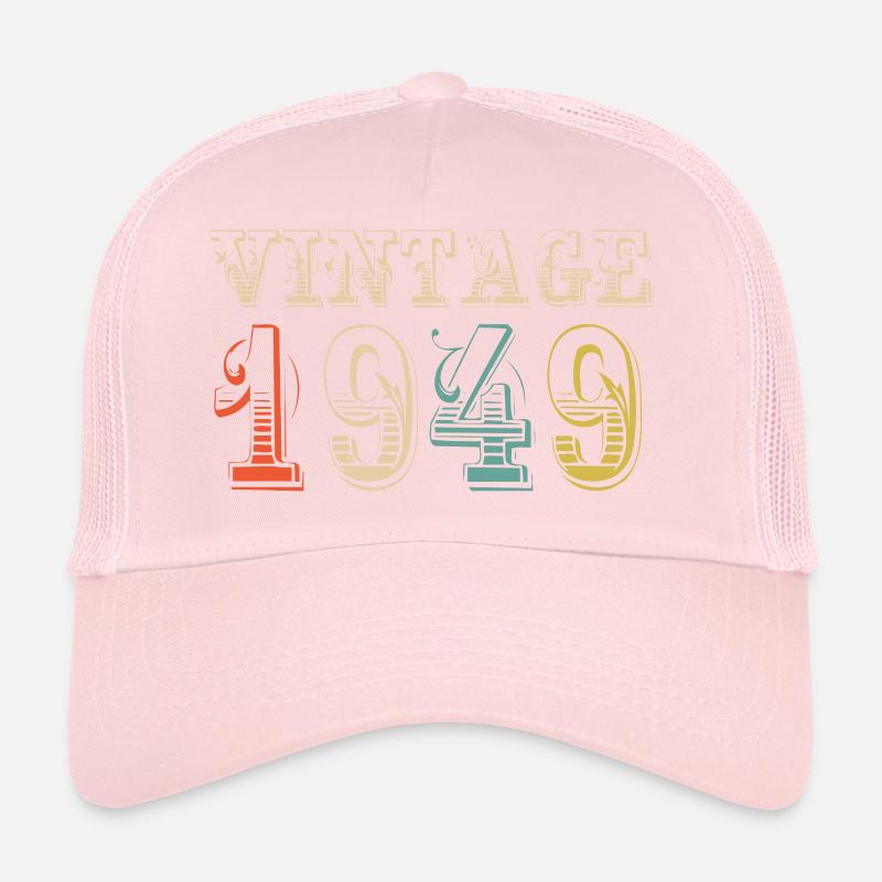 Vintage 1949- 75 th birthday - 75 ans Casquette trucker 