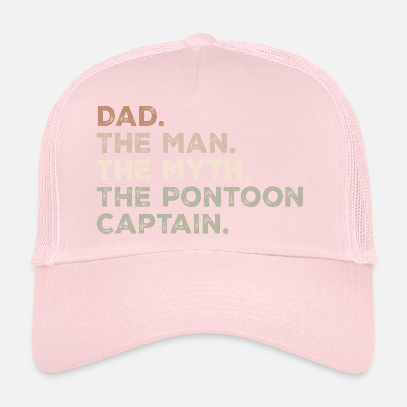 Dad Man Myth Pontoon Captain Funny Pontoon Captain Casquette trucker 