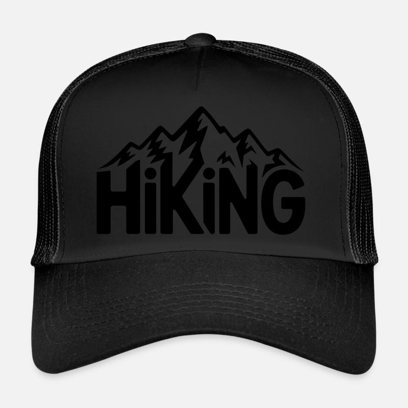 Typographie de randonnée - Conception de randonnée Casquette trucker 