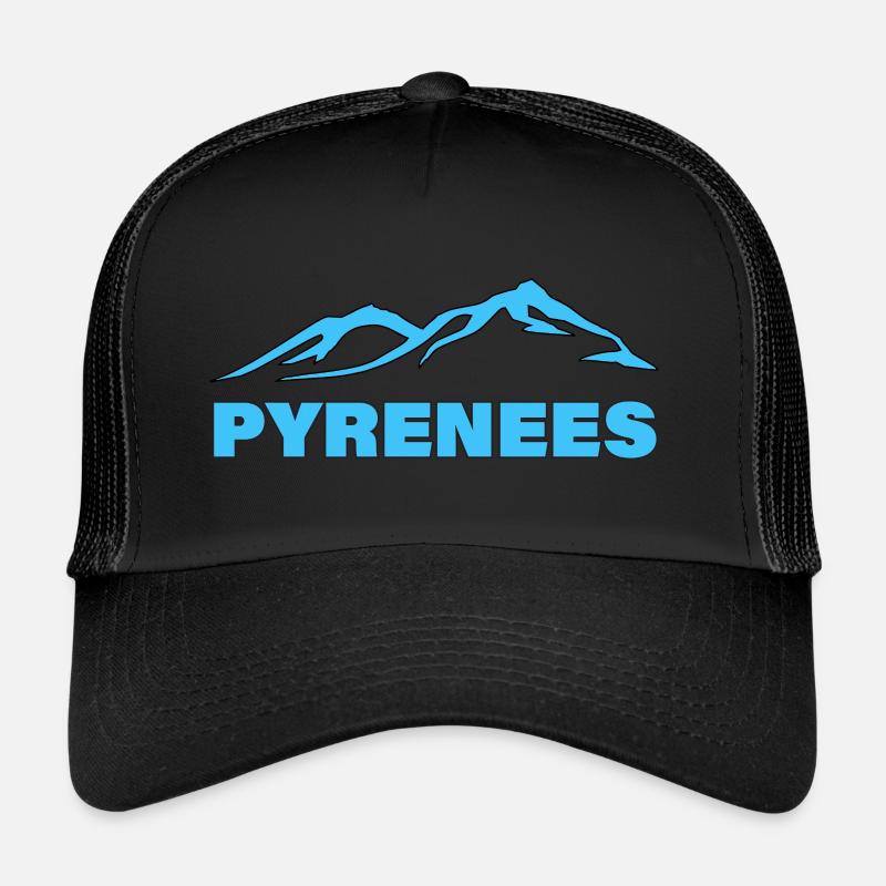 PYRÉNÉES - Casquette trucker  - noir/noir