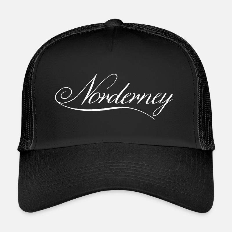 Norderney lettrage blanc Casquette trucker 