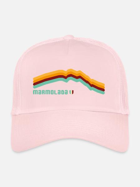 Marmolada Dolomites Dolomiti 3343 Tyrol du Sud Randonnée - Casquette trucker  - rose pâle - Devant