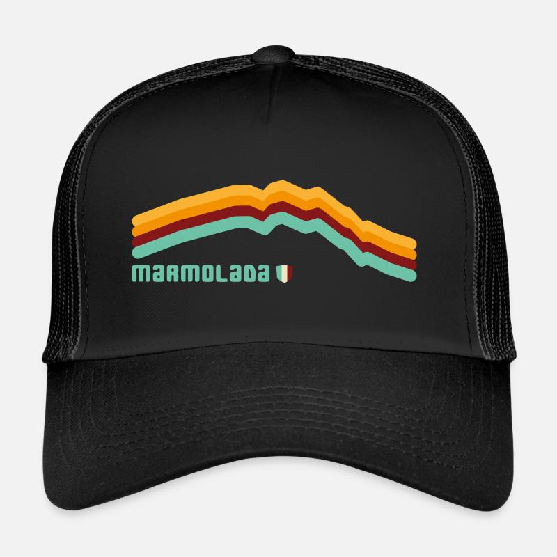 Marmolada Dolomites Dolomiti 3343 Tyrol du Sud Randonnée Casquette trucker 