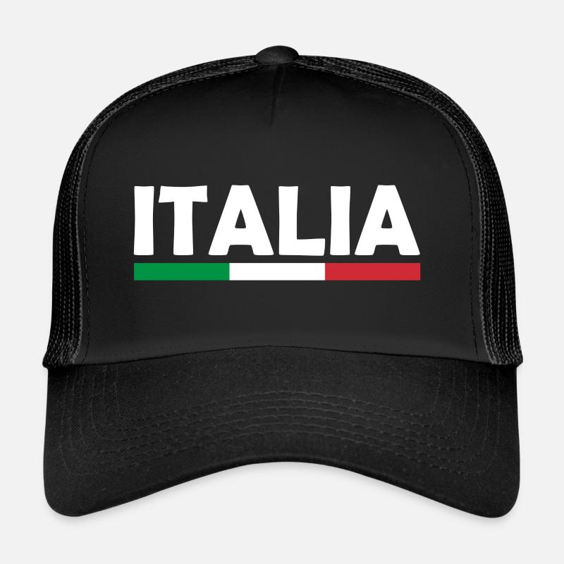 Drapeau de l’Italie Casquette trucker 